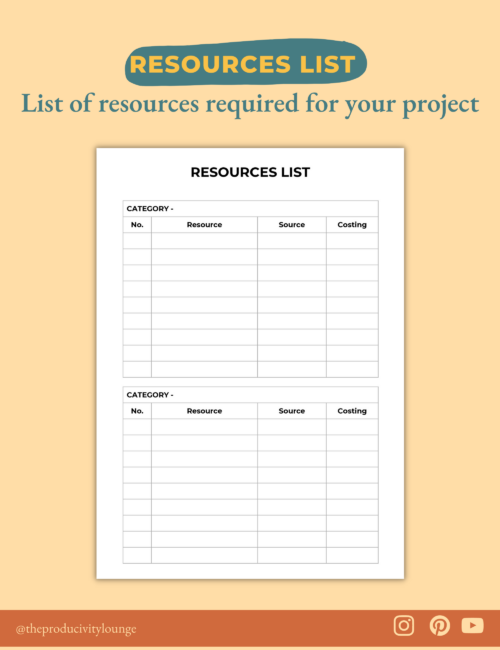 Project Management Planner Templates - Image 5